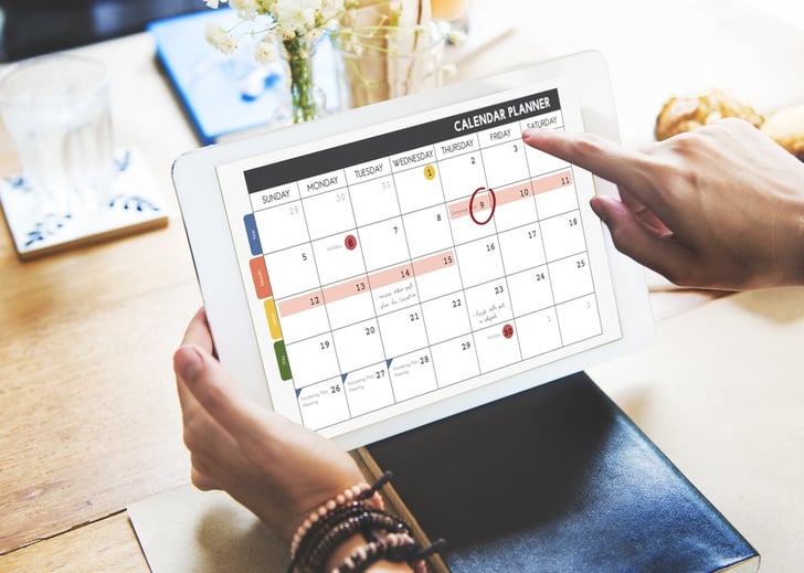 content marketing calendar