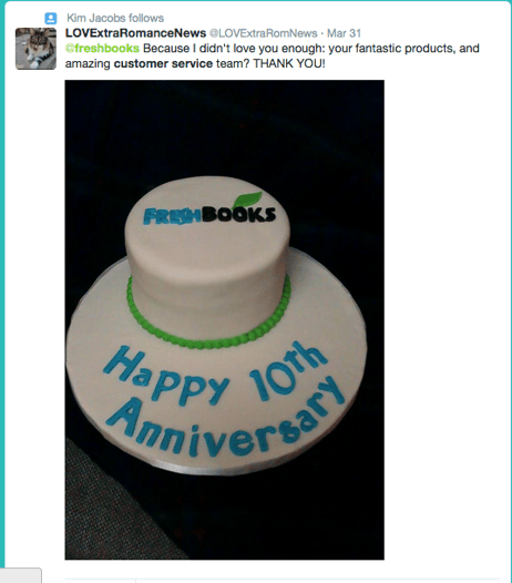 Freshbooks cake